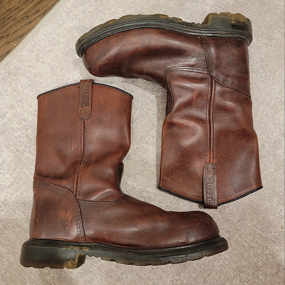 PECOS RED WING SUPERSOLE 2.0 MEN'S 11-INCH SAFETY TOE PULL-ON BOOT